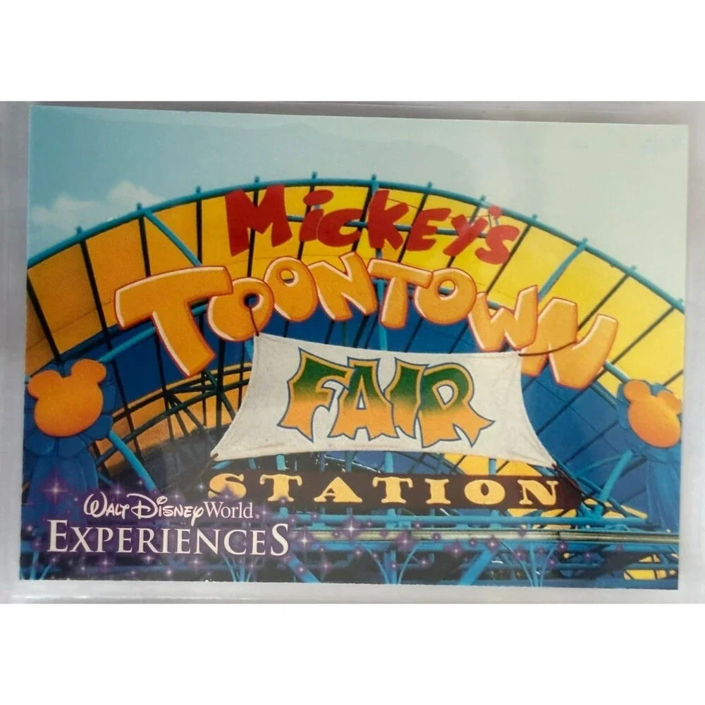 Walt Disney World Experiences Toontown Fair 9 Card Set Complete Extinct Sleeve